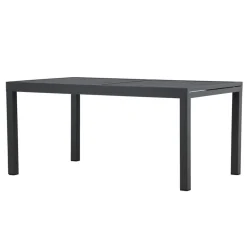 Svea - Pavel tuintafel uitschuifbaar - 160/240 x 100x75 cm - zwart