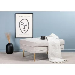 Svea - Tess hocker - rib - beige