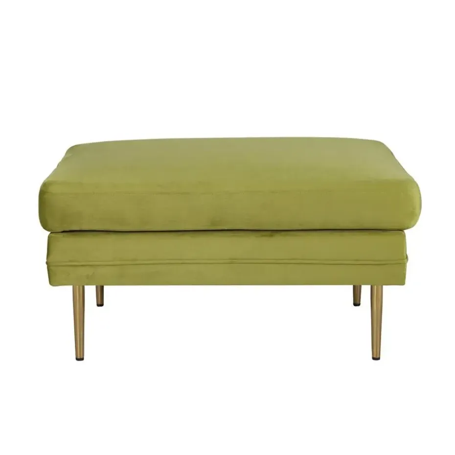 Svea - Tess hocker - velvet - groen