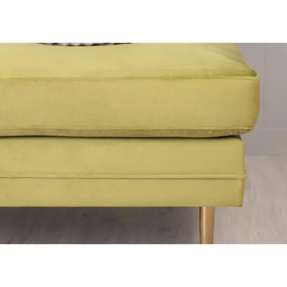 Svea - Tess hocker - velvet - groen