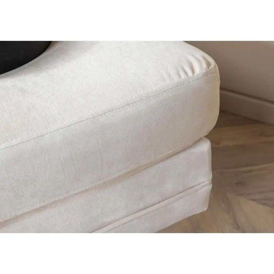 Svea - Tess hocker - velvet - beige