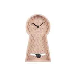 Tafelklok Pendulum - Roze - 25x14x25cm