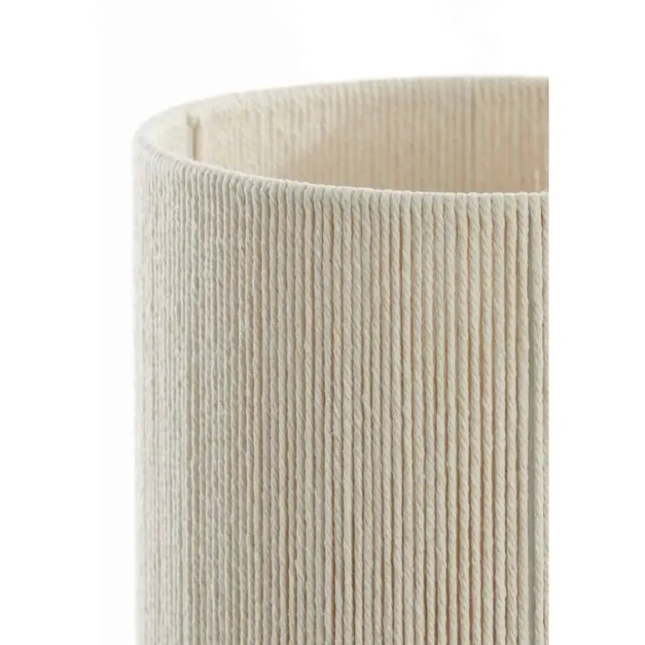 Tafellamp Dania - Crème/Naturel - Ø22.5x50cm