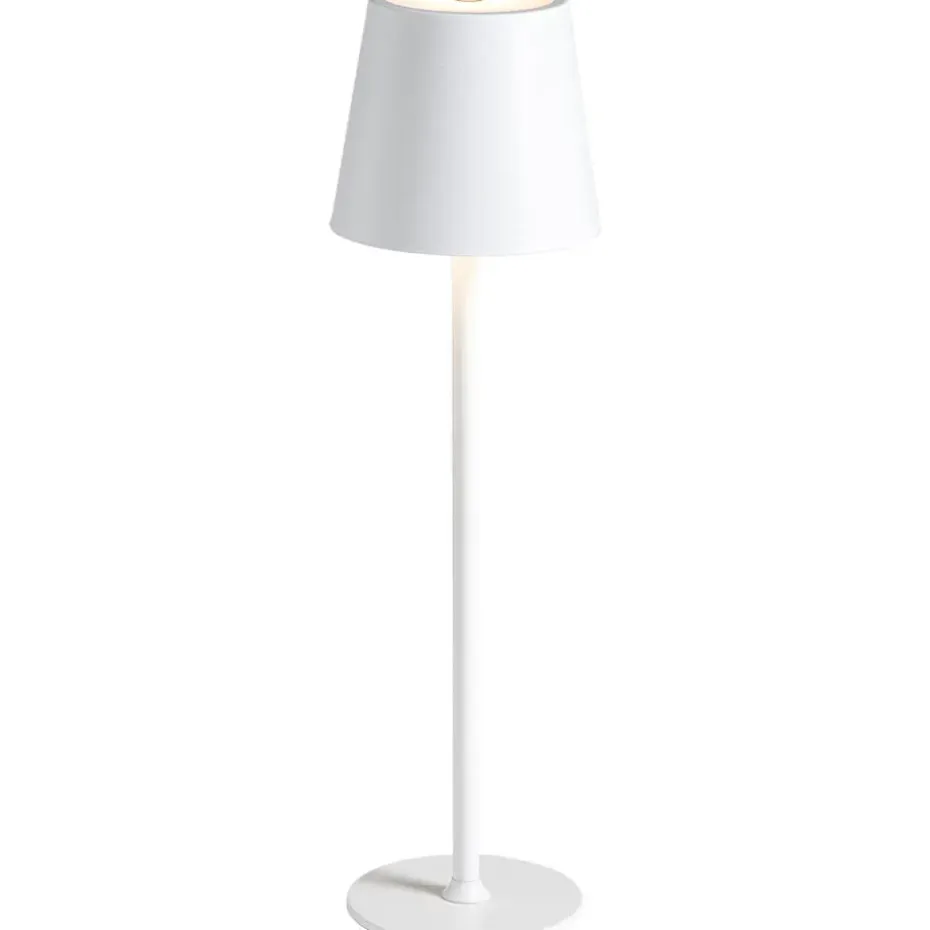 Tafellamp Lev wit USB LED