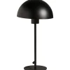 Tafellamp Yuki - mat zwart metaal - E27 - 39xØ20 cm