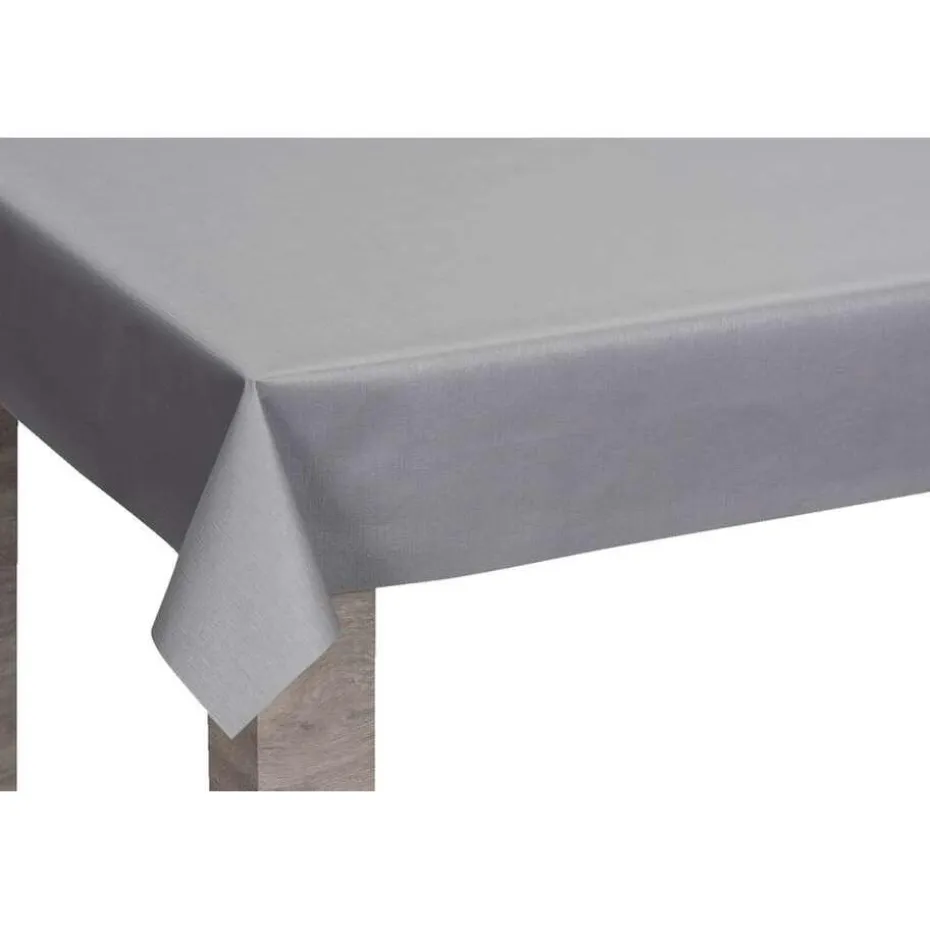 Tafelzeil Guus - linnenlook grijs - 140 cm