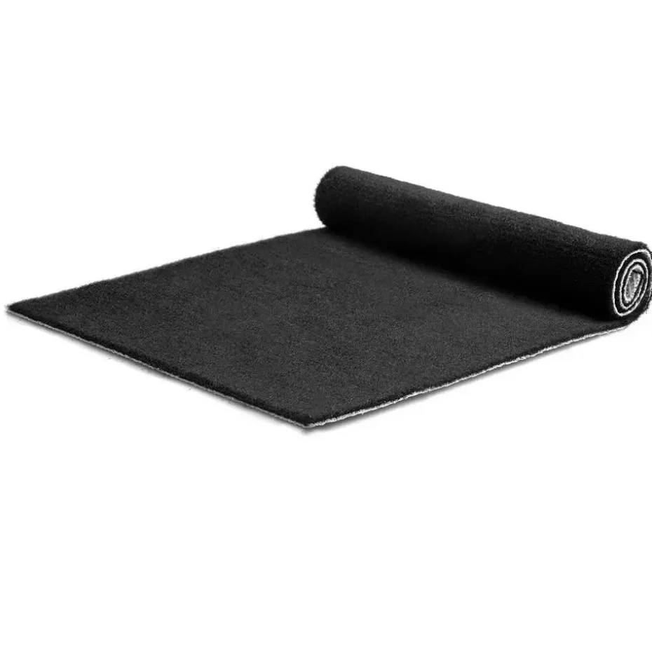 Tapijt loper Dakar - Breedte 200 cm - 5 mm dik - Zwart