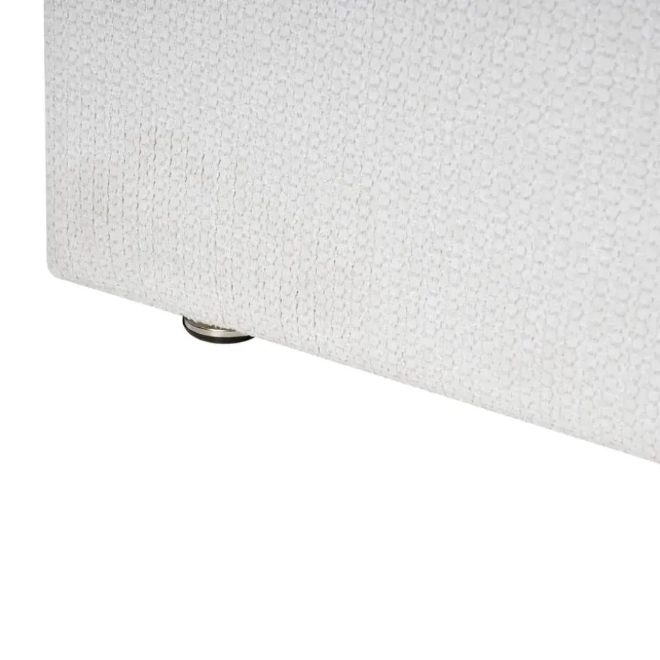 TARASCON - Tweepersoonsbed - Lichtbeige - 140 x 200 cm - Stof
