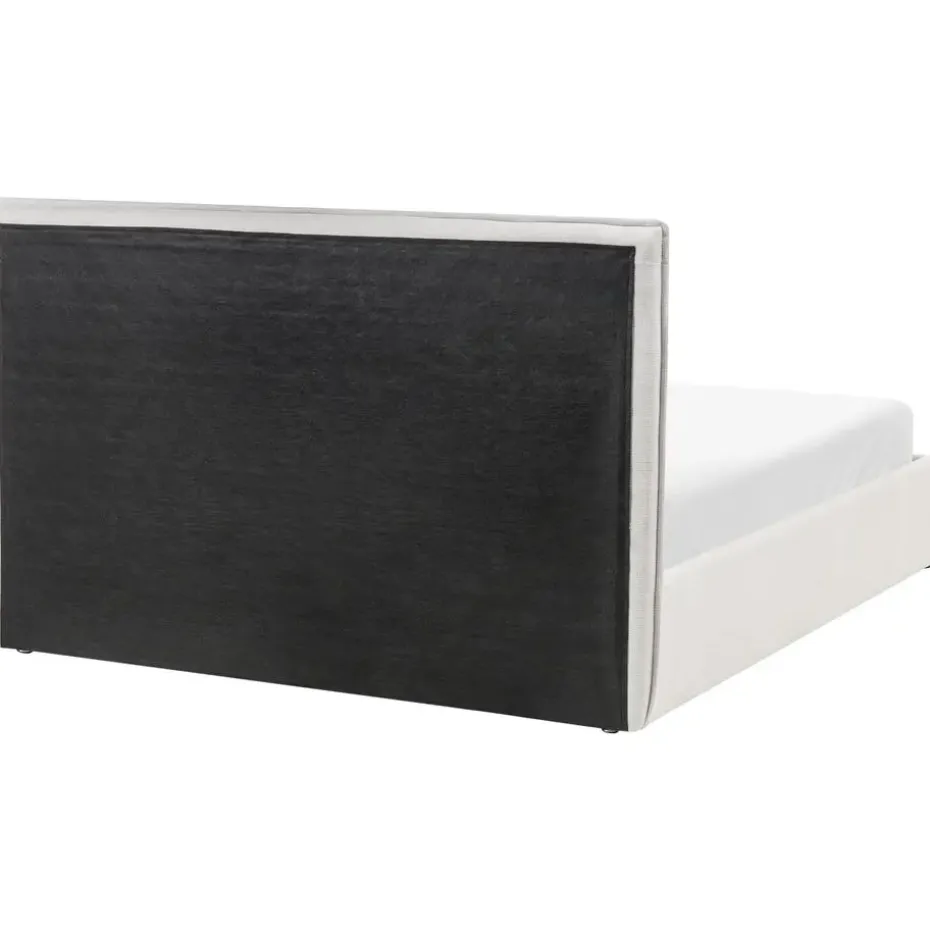 TARASCON - Tweepersoonsbed - Lichtbeige - 140 x 200 cm - Stof
