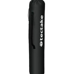 tectake - Gestoffeerde campingstoel MTX, opvouwbaar, met bekerhouder, Zwart