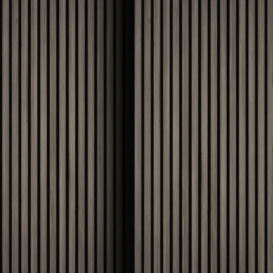 tectake Akoestische panelen Sonic Wall houtlook, Eiken Grijs