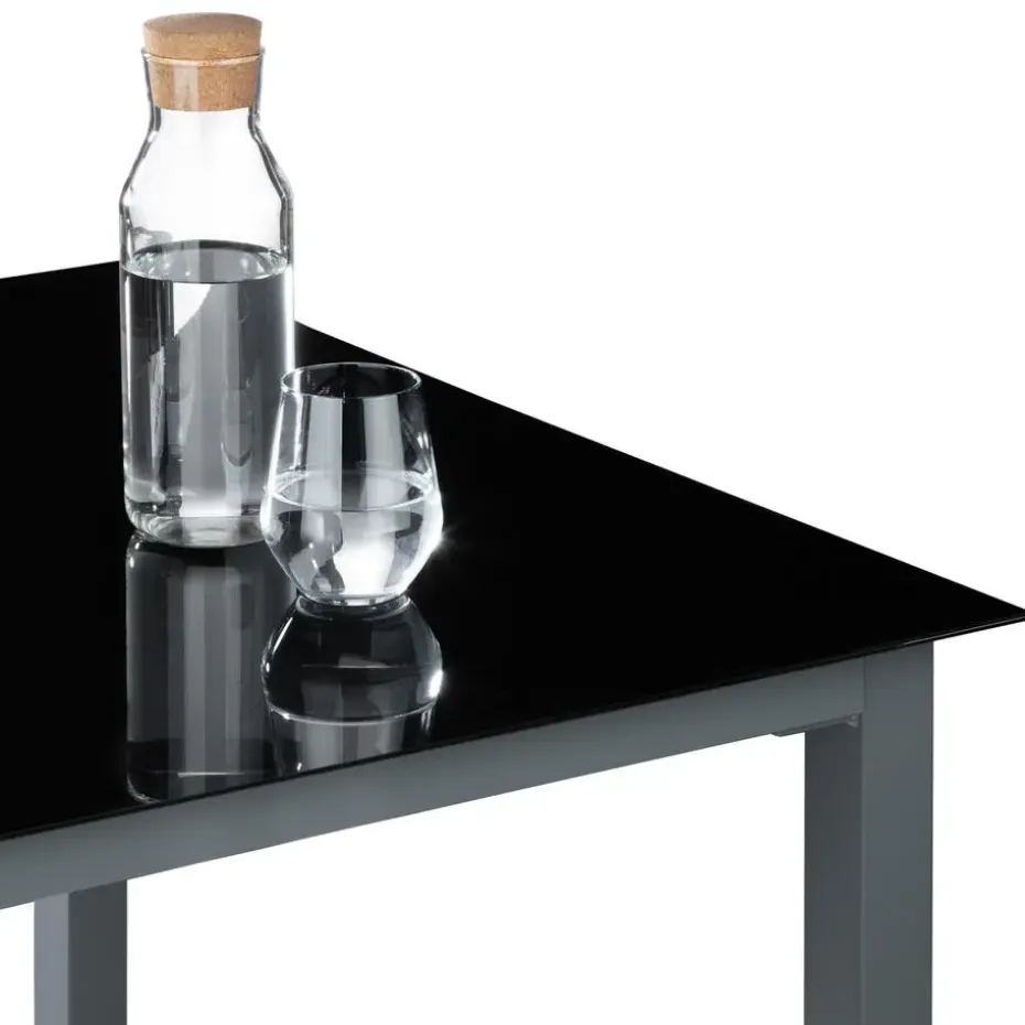 tectake Aluminium tuinset 8+1 - Antraciet