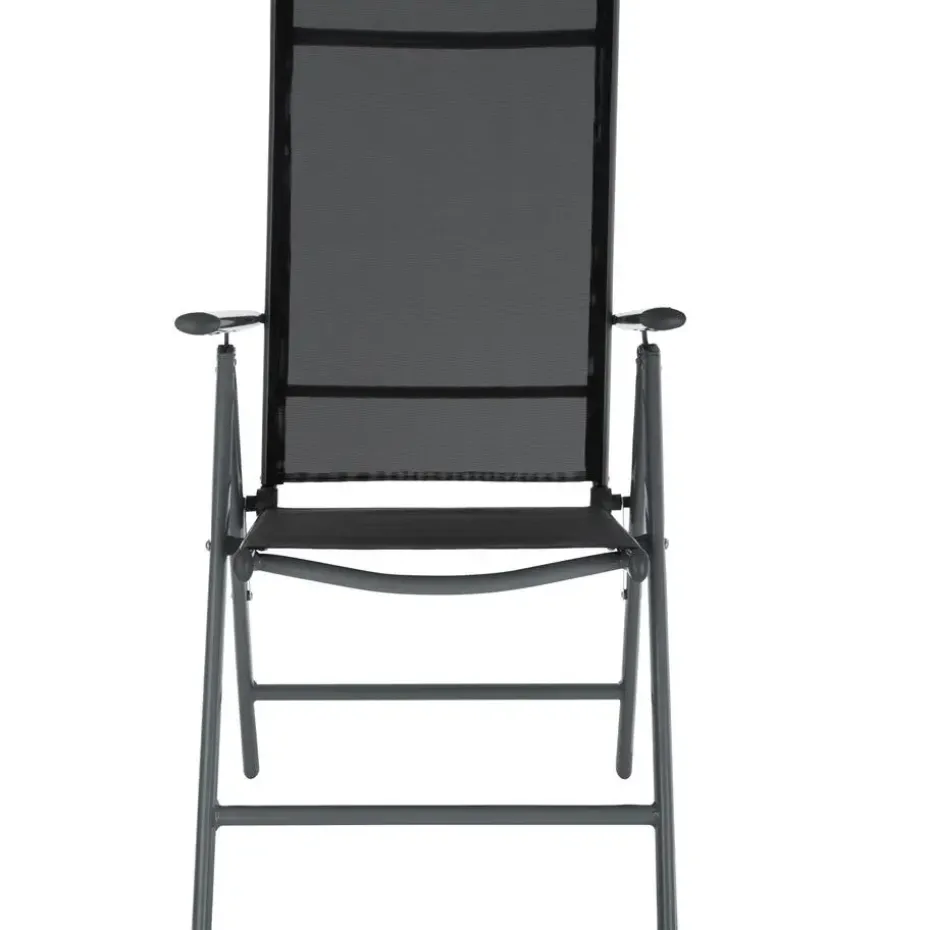tectake Aluminium tuinset 8+1 - Antraciet