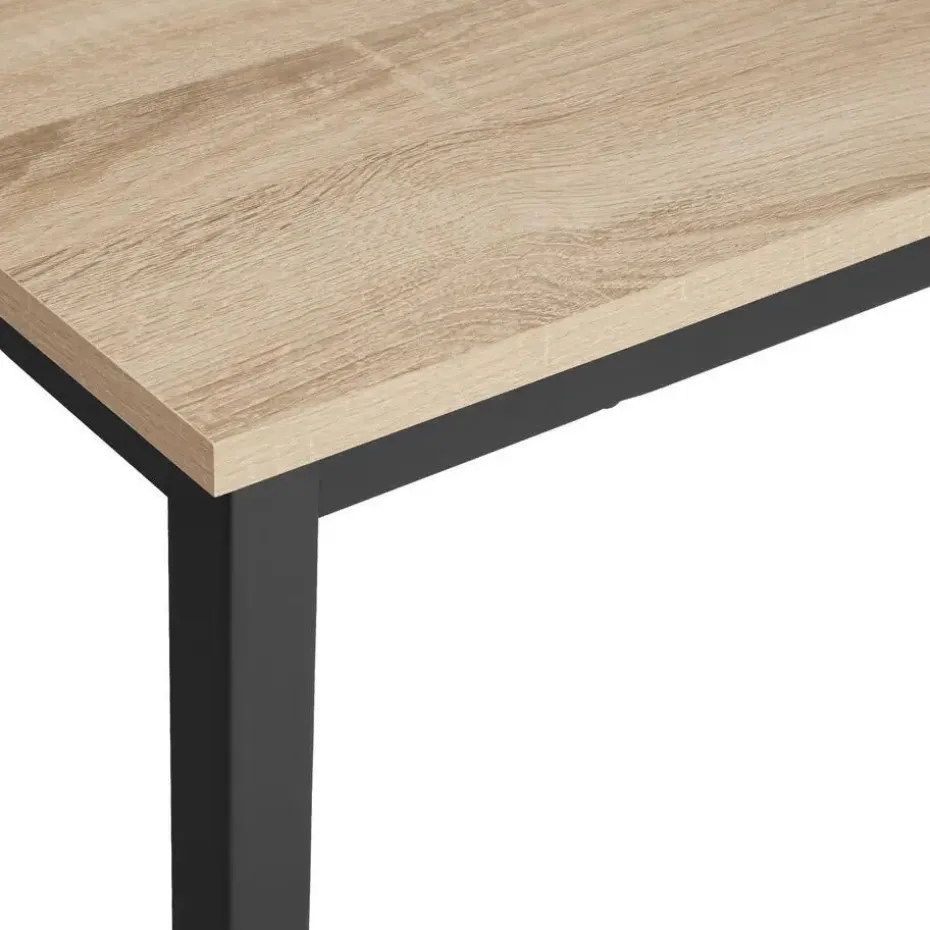 tectake Bureau Flint, Industrieel Licht Hout, Eiken Sonoma