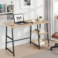 tectake Bureau Paisley 120x50x73,5cm, Industrieel Licht Hout, Eiken Sonoma