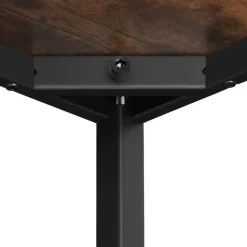 tectake Bureau Vanport 120x60x75,5cm, Industrieel Hout Donker, Rustiek