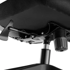 tectake Bureaustoel Phoibe ergonomisch met verstelbare hoofdsteun, Zwart