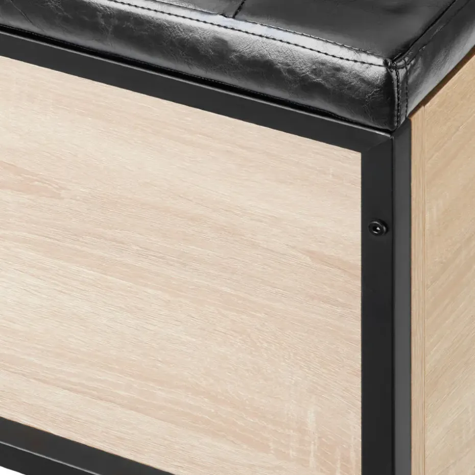 tectake Gestoffeerde zitkist Calico 81,5x41,5x50,5cm