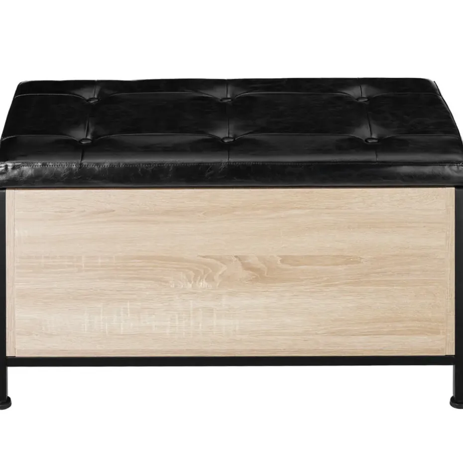 tectake Gestoffeerde zitkist Calico 81,5x41,5x50,5cm