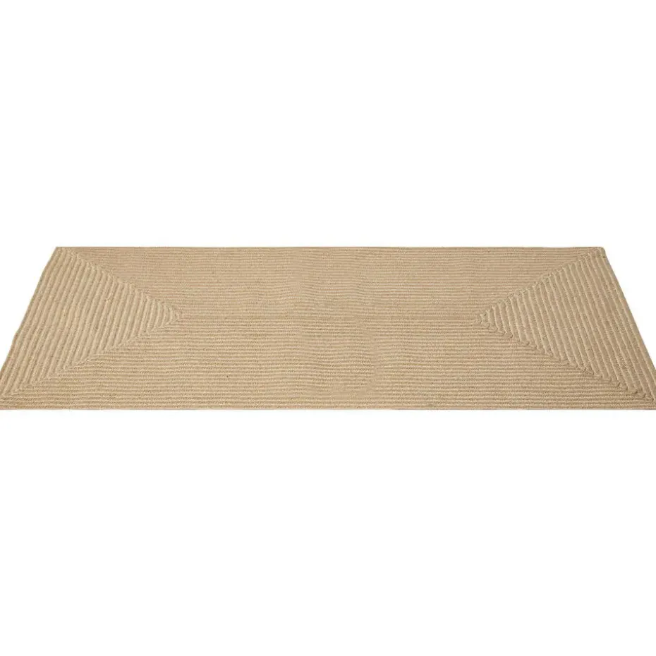 tectake® Gevlochten vloerkleed Vibe van jute, boho-stijl 80 x 150 cm