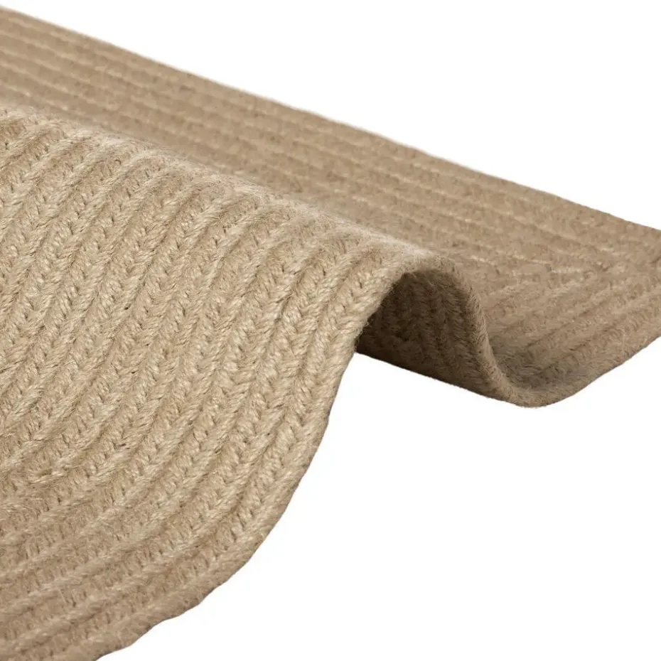 tectake® Gevlochten vloerkleed Vibe van jute, boho-stijl 80 x 150 cm