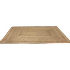 tectake® Handgeweven vloerkleed Glim van jute, boho-stijl 200 x 290 cm