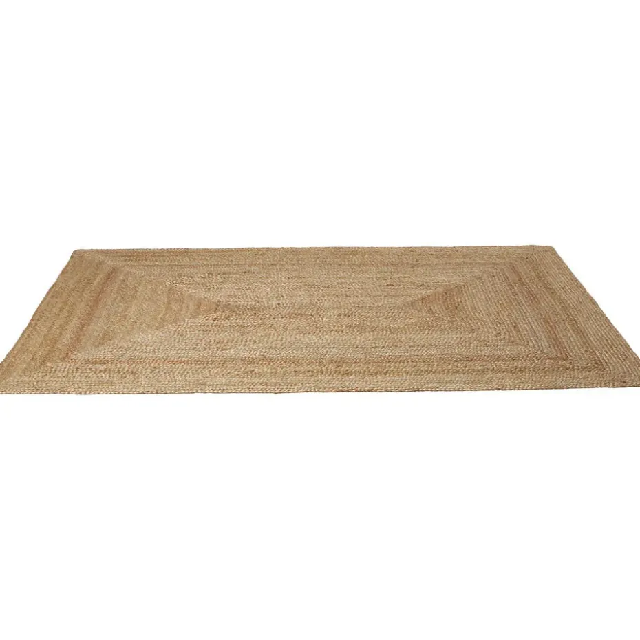 tectake® Handgeweven vloerkleed Glim van jute, boho-stijl 160 x 230 cm