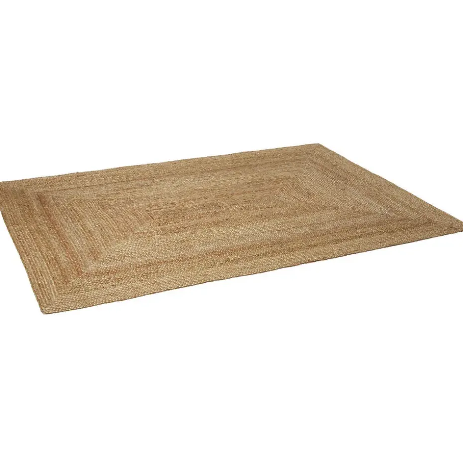 tectake® Handgeweven vloerkleed Glim van jute, boho-stijl 160 x 230 cm