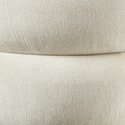 tectake Hocker Altu, gestoffeerd, opbergruimte, Fluweellook Crèmewit