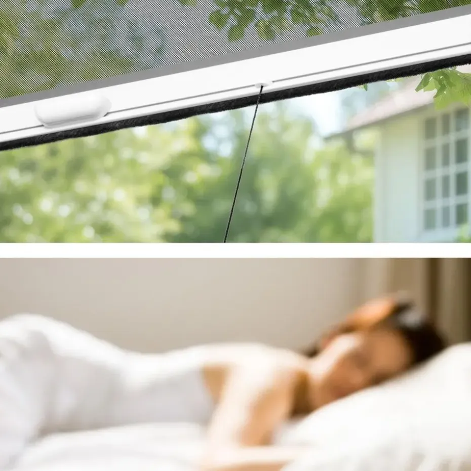 tectake Insectenwerend rolgordijn - 90 x 160 cm - Wit