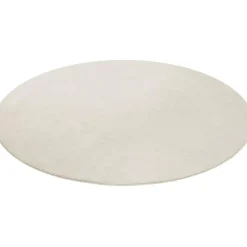 tectake® Kortpolig vloerkleed Soft Zone Ø 120 cm - Crème