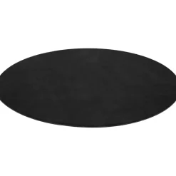 tectake® Kortpolig vloerkleed Soft Zone Ø 120 cm - Zwart