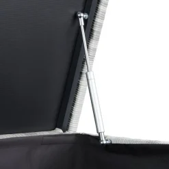tectake Kussenbox Oslo met aluminium frame 145x82,5x79,5cm, Lichtgrijs
