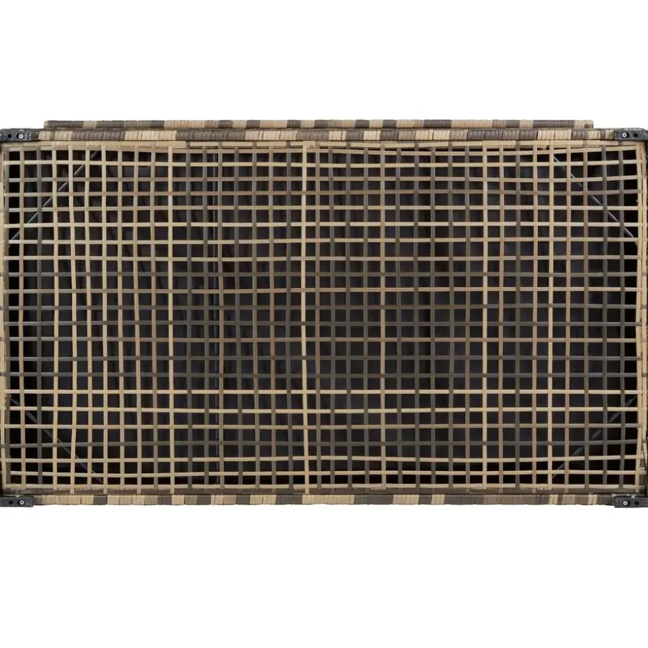 tectake Kussenbox Oslo met aluminium frame 145x82,5x79,5cm, Natuur