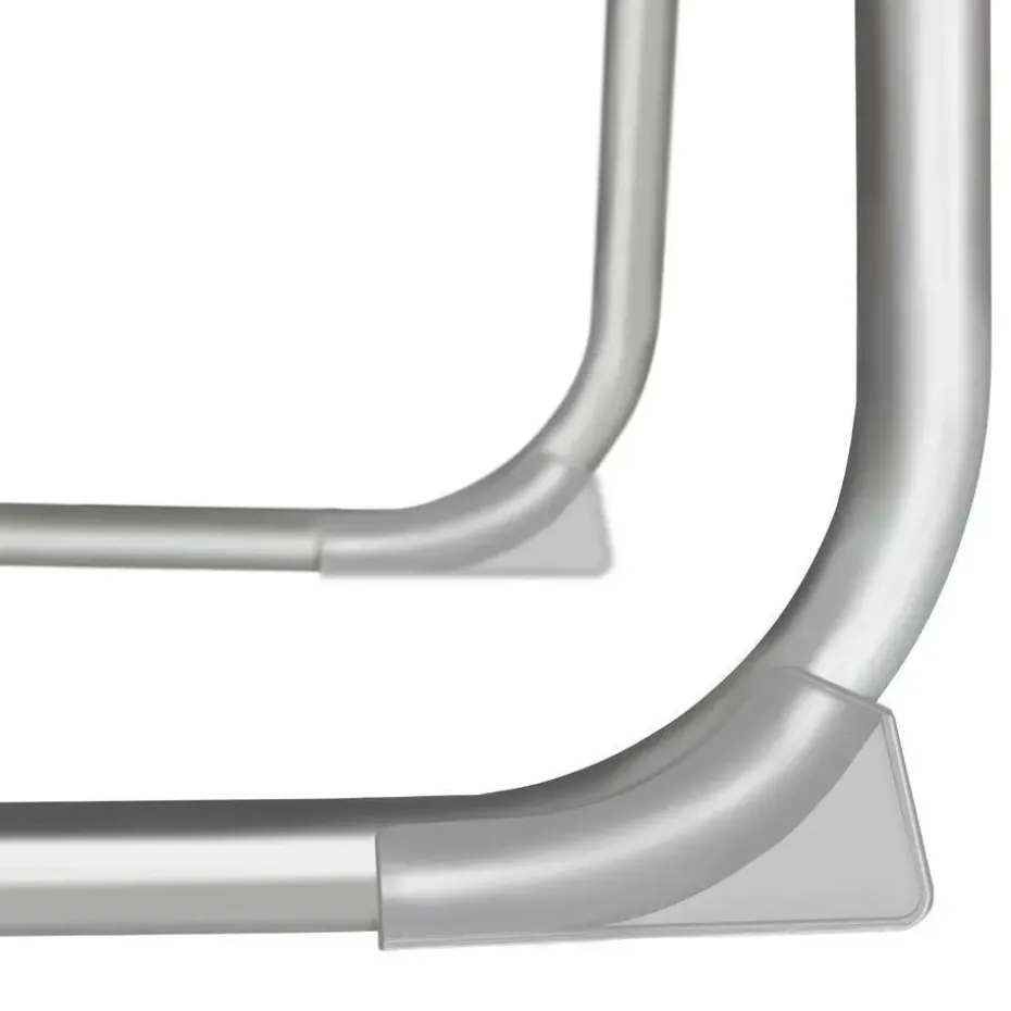tectake Ligbed met 4 standen, Zwart