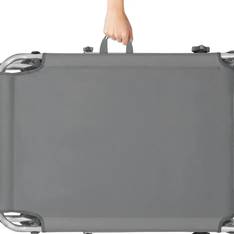 tectake Ligbed 4-niveaus met hoofdkussen, Grijs