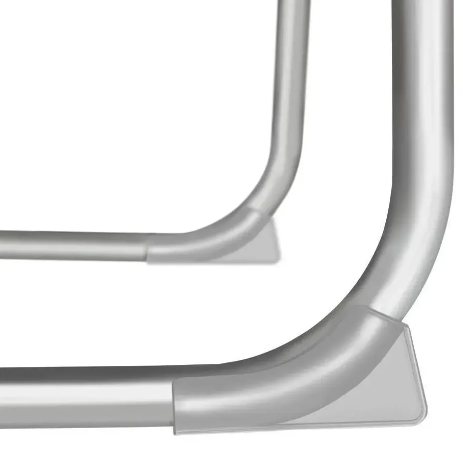 tectake Ligbed 4-niveaus met hoofdkussen, Grijs