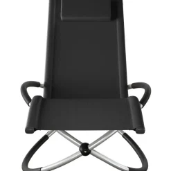 tectake Ligbed Paulina ergonomisch, opvouwbaar, 150 kg, Zwart