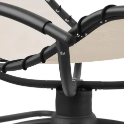 tectake Ligstoel Toulon, ergonomisch, schommelfunctie, Beige