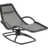 tectake Ligstoel Toulon, ergonomisch, schommelfunctie, Grijs