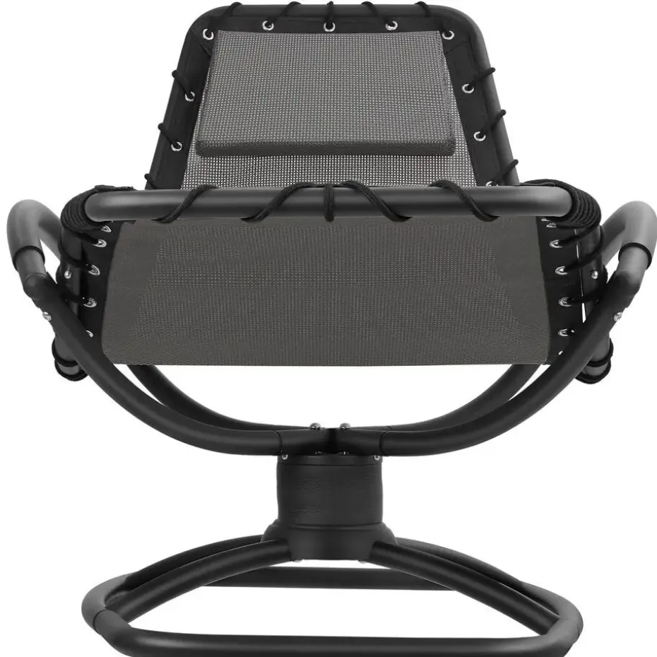 tectake Ligstoel Toulon, ergonomisch, schommelfunctie, Grijs