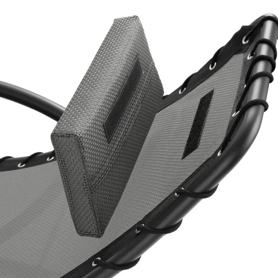 tectake Ligstoel Toulon, ergonomisch, schommelfunctie, Grijs