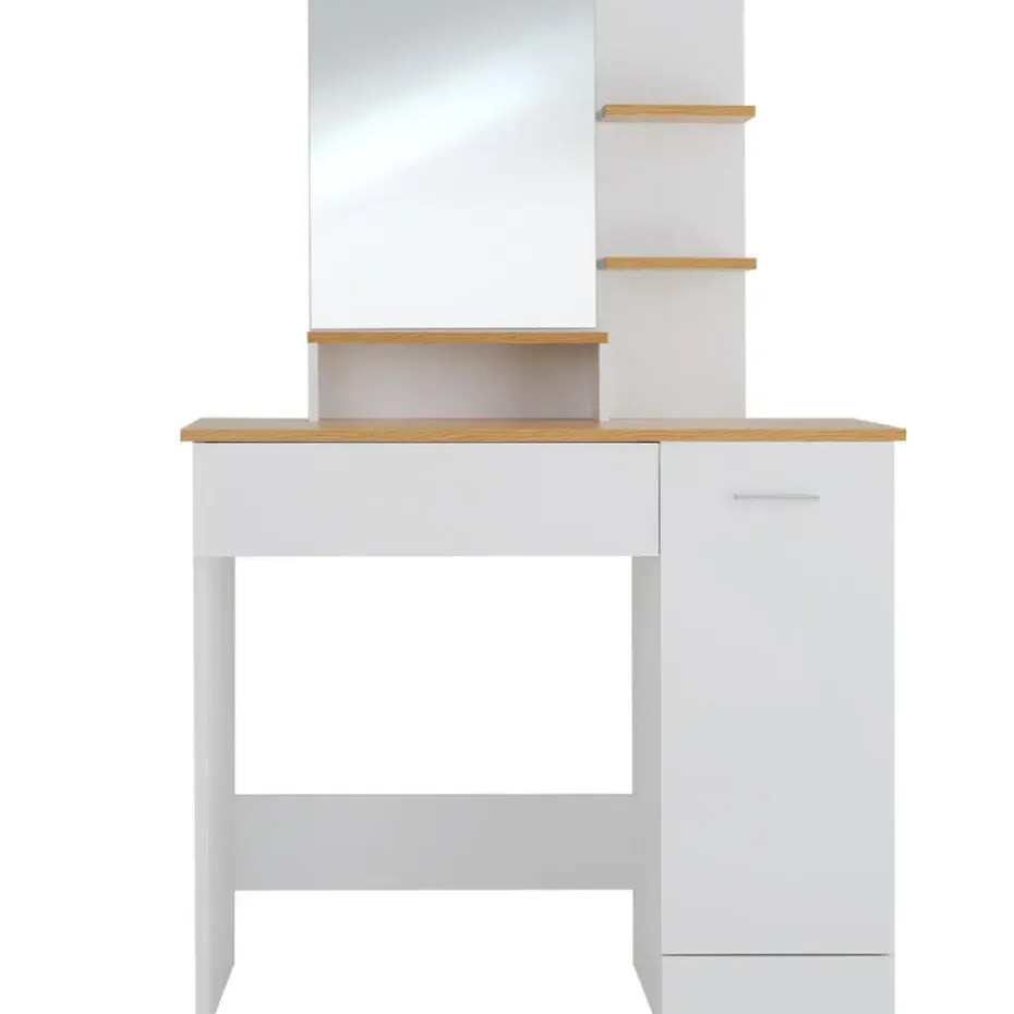 tectake Makeup-tafel Zoe , Wit/beuken