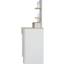 tectake Makeup-tafel Zoe , Wit/beuken