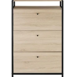 tectake Schoenenkast, Industrieel Licht Hout, Eiken Sonoma