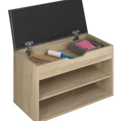 tectake Schoenenkast Jasmina met zitkussen 60x30x43,5cm