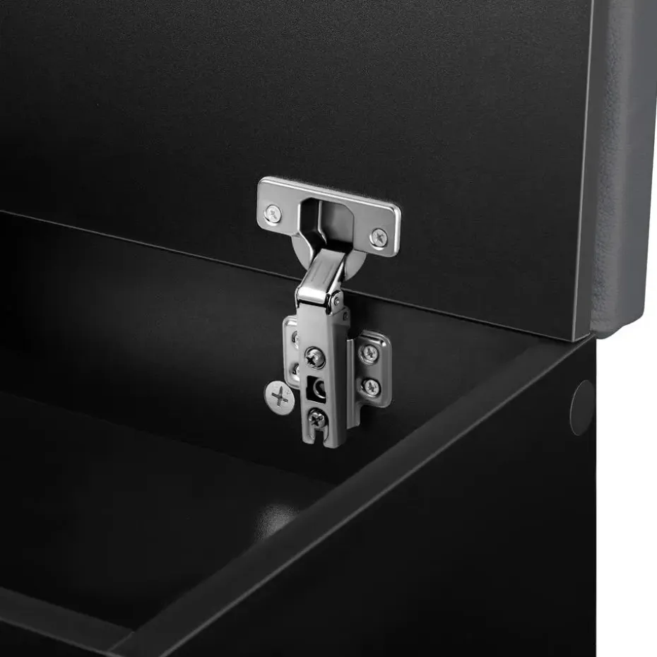 tectake Schoenenkast Natalya met zitkussen 104x30x49cm, Zwart