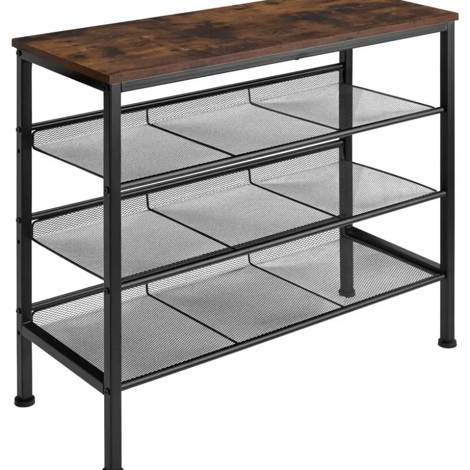 tectake Schoenenrek Wolverhampton 75,5x30,5x69,5cm