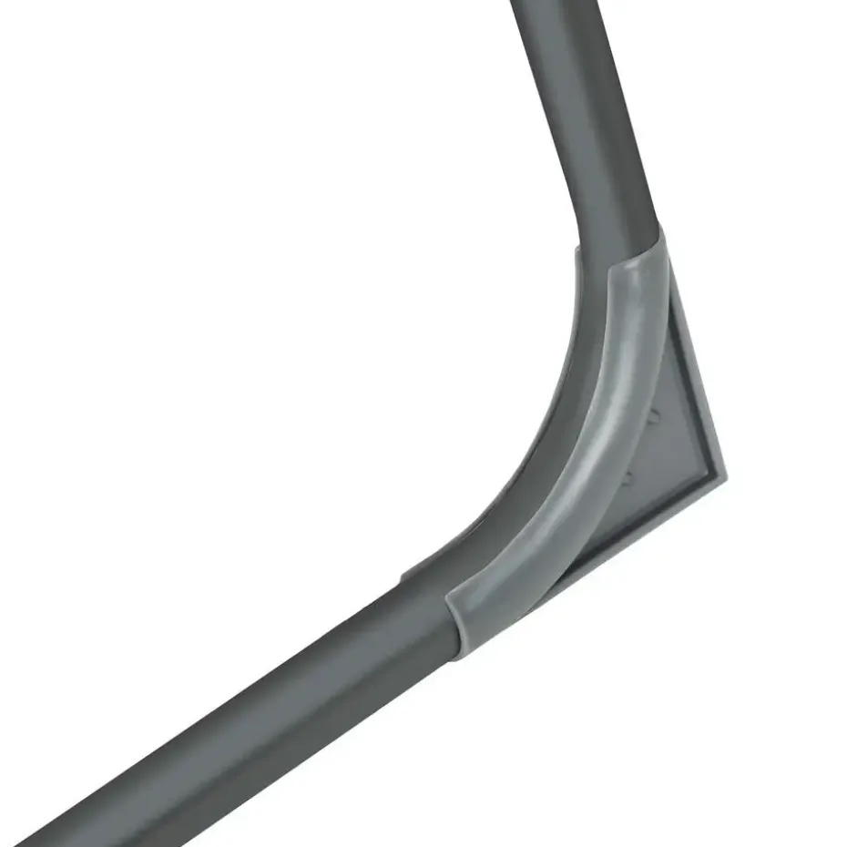 tectake Set van 2 aluminium tuinstoelen inklapbaar met hoofdsteun en voetensteun
