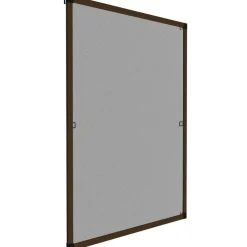 tectake Vliegenhor voor raamkozijnen - 100 x 120 cm - Bruin